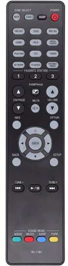 Denon AVR-X3300W náhradný diaľkový ovládač rovnakého vzhľadu