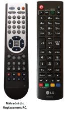 LG AKB75095363 replacement remote control without the need for setup.