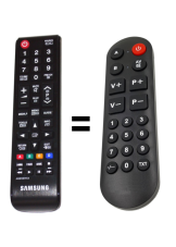 Samsung UE32J5000AW náhradní dálkový ovladač pro seniory