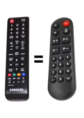 Samsung UE32J5000AW náhradní dálkový ovladač pro seniory