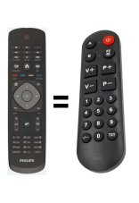 Philips 32PHS5505/12 náhradný diaľkový ovládač pre seniorov