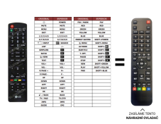 LG 32LE4500-ZA náhradní dálkový ovladač jiného vzhledu