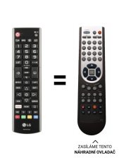LG 32LM550B, 32LM550BPLB náhradní dálkový ovladač jiného vzhledu