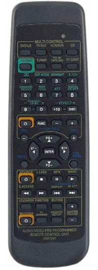 Pioneer AXD7246 náhradní dálkový ovladač stejného vzhledu