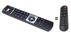 Finlux TVF24FHB5661 náhradný diaľkový ovládač pre seniorov