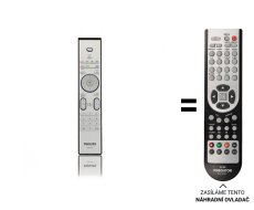 Philips 312814719752, SCB580, CRP602/01 nahradenie diaľkového ovládania iného vzhľadu