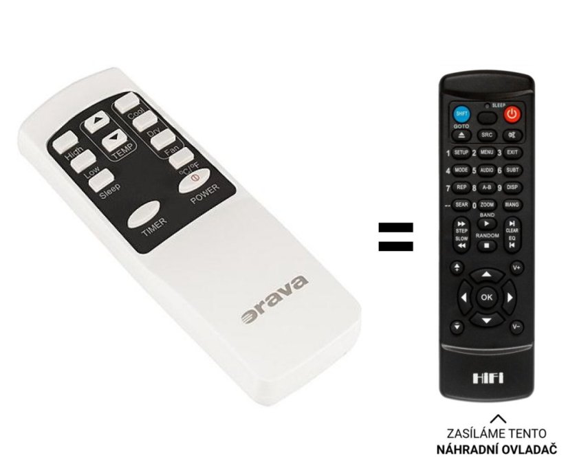 Orava ACC-20 replacement remote control with a different look