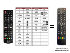 LG 28TL510V náhradní dálkový ovladač jiného vzhledu