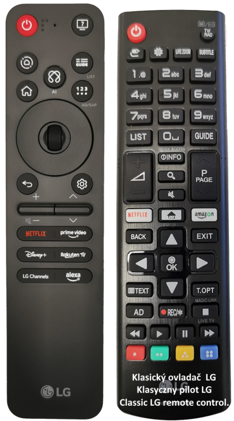 Original remote control classic LG for MR25