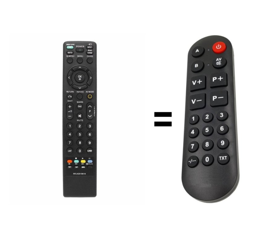 LG MKJ42519618 náhradní dálkový ovladač pro seniory