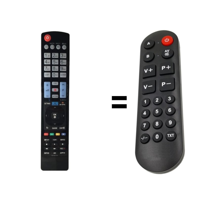 LG AKB74455403 náhradní dálkový ovladač pro seniory