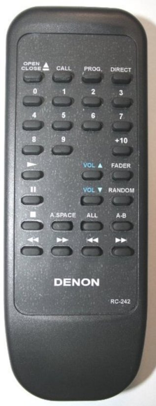 Denon RC-241, RC-242, RC-261 náhradní dálkový ovladač